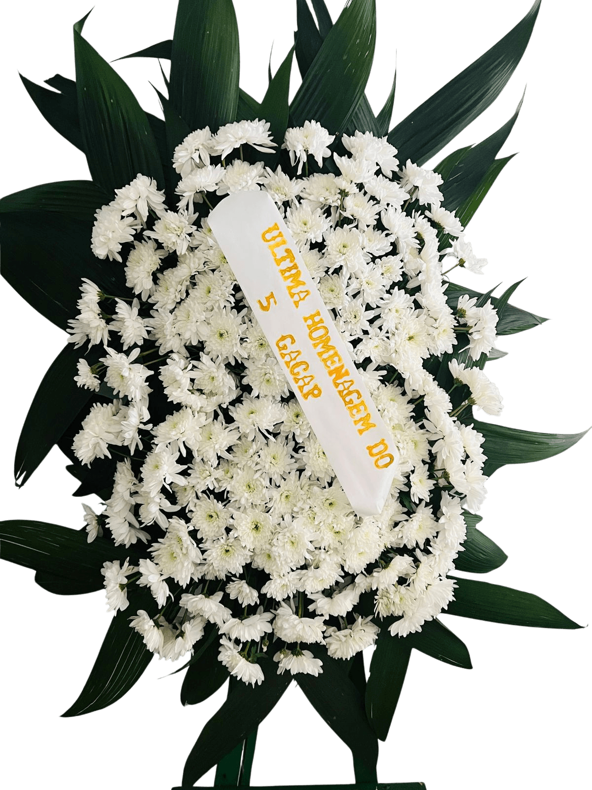 Coroa da Saudade — cor Branco e Verde